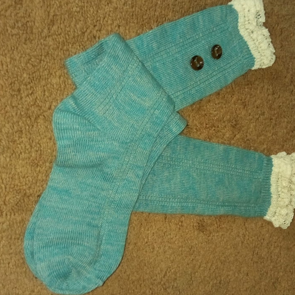 Handmade leg warmers boot accent